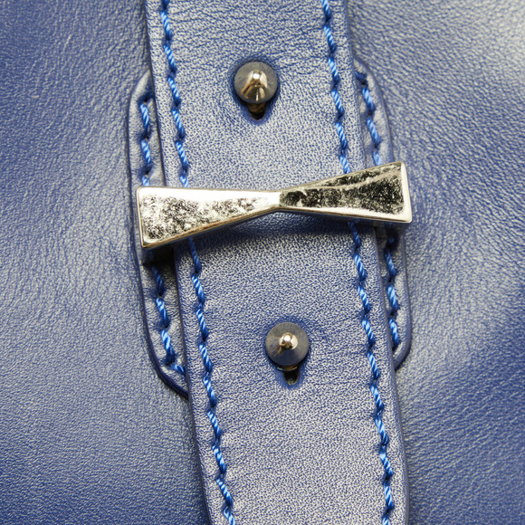 ALEXANDER MCQUEEN Blue Leather Small Legend Tote - Picture 7 of 8